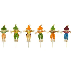 24" Fall Harvest Scarecrow Picks, 6ct.