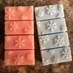Falling Snow Wax Melt Snap Bar Silicone Mold