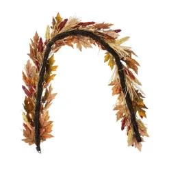 Fall Multi-Colored Sorghum Porch Tree/Garland/Teardrop Set