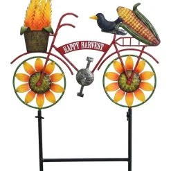Fall Outdoor Decor Stakes Metal Sunflower Sign 24