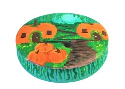 Fall Paint Kit - Mystical Pumpkin Village Tabletop Trinket Box Painting Kit & Video Lesson, Fall DIY, Art Gift Set, Beginner Painting, Paint At Home
