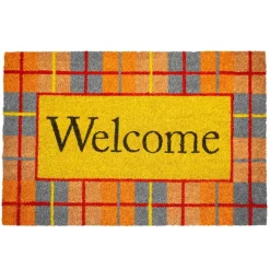 107601729 Fall Plaid Doormat