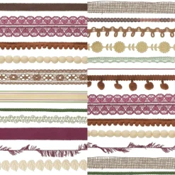 Fall Pom Pom & Ribbon Trim Bundle, 25ct. by Celebrate It™