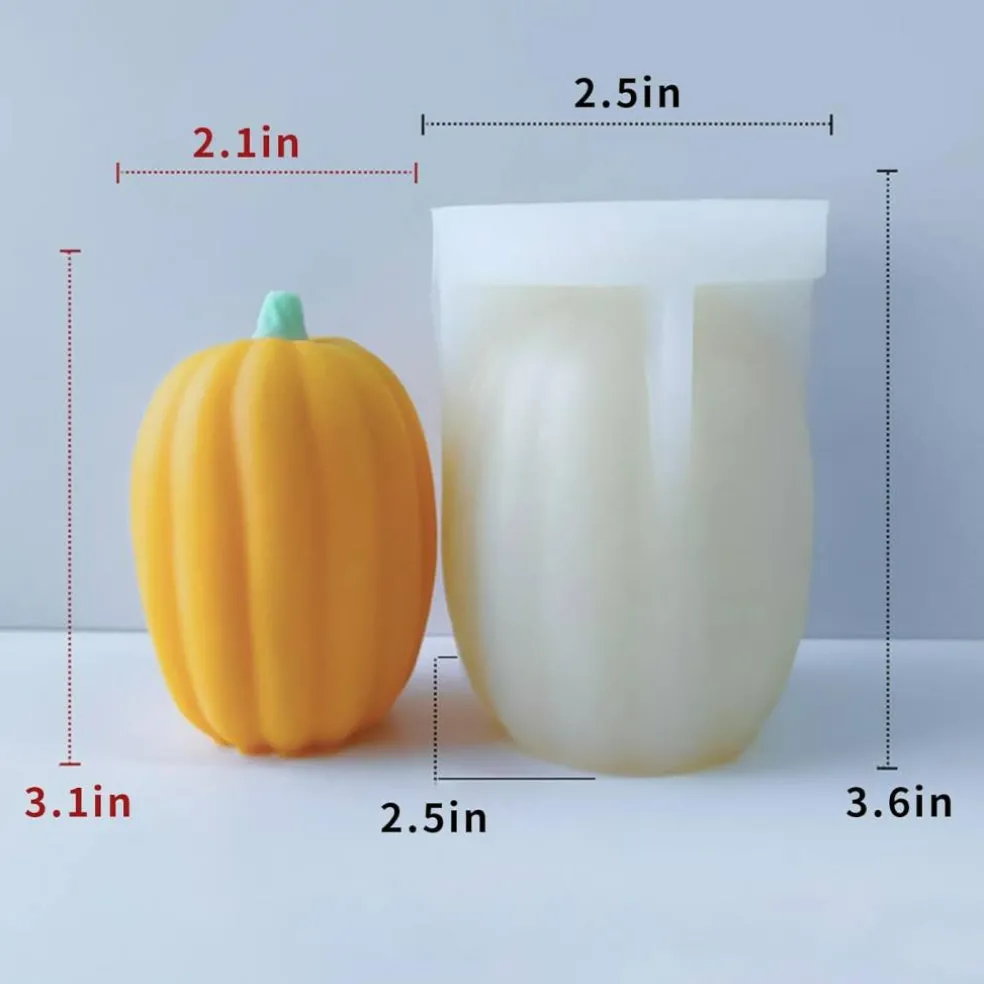 Fall Pumpkin Candle Molds (Oval)