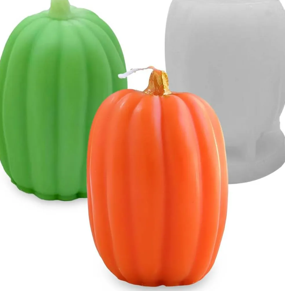Fall Pumpkin Candle Molds (Oval)