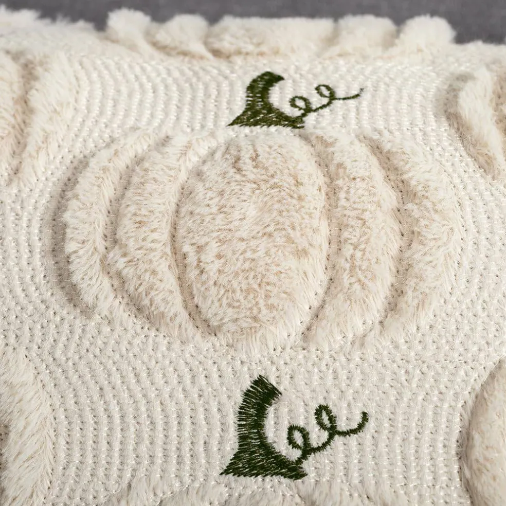 Fall Pumpkin Pillow Covers 18x18 Set of 2 Beige Fall Farmhouse Decor