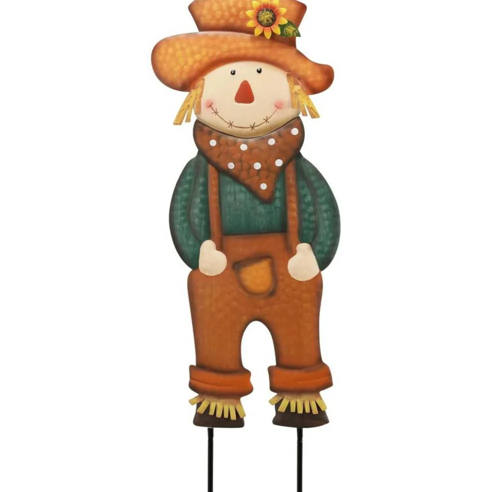 24" Fall Scarecrow Garden Stake Harvest Yard Decor