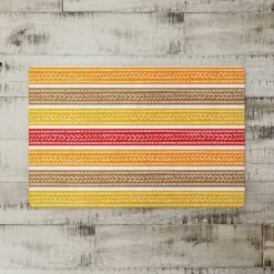 Fall Stripes Floor Mat
