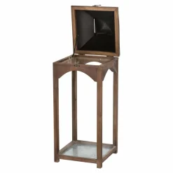 Farmhouse Brown Candle Lantern Set, 24.5