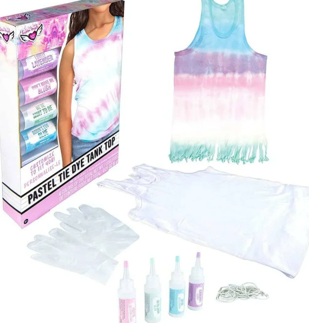 Fashion Angels Pastel Tie Dye Tank Top Kit