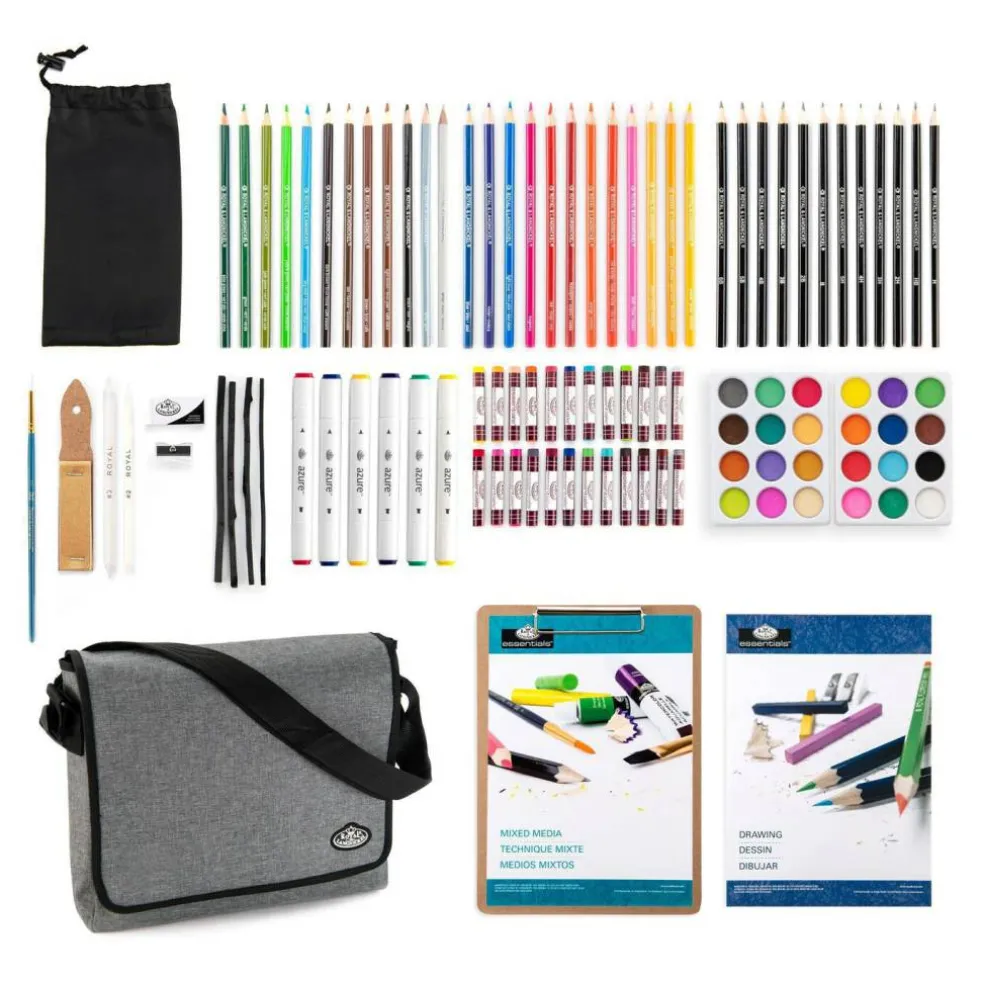 FA-59962 | Sketch & Draw Artist Satchel Art Set 165pc