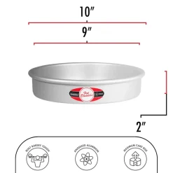 Fat Daddio's® Pro Series Bakeware Anodized Aluminum Round Cake Pan