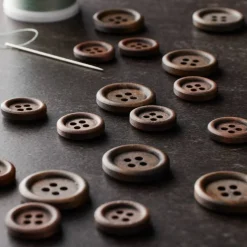 Favorite Findings Dark Wood Buttons By Loops & Threads®