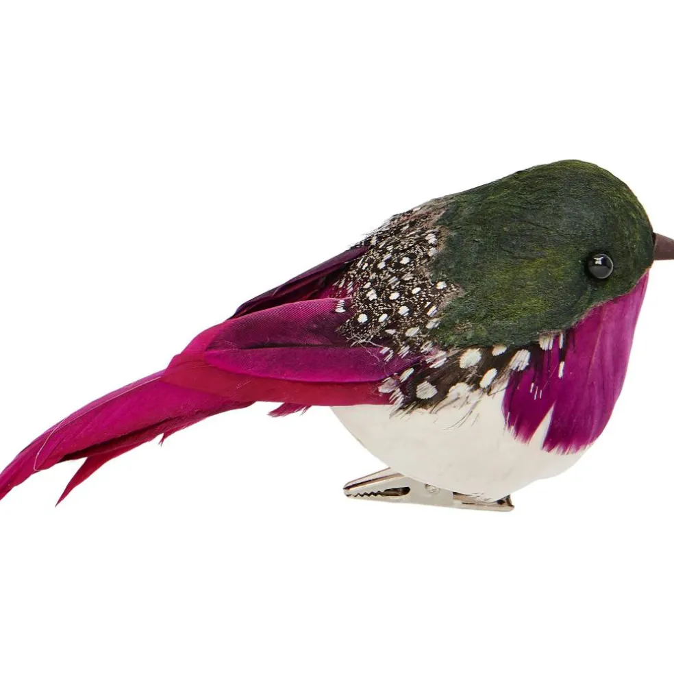 5" Feathered Bird with Metal Clips, 3ct.