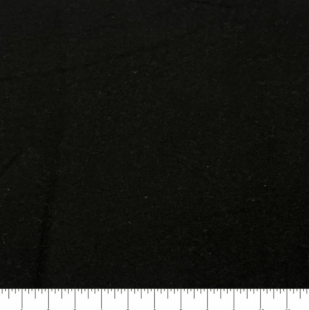 Feldman Black Solid Cotton Flannel