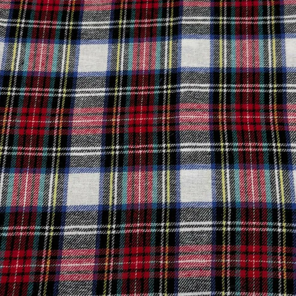 Feldman Dallas Plaid Yarn-Dyed Cotton Flannel Fabric