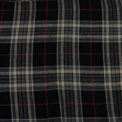 Feldman Edward Black Plaid Yarn-Dyed Cotton Flannel Fabric