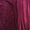 Feldman Maroon Sparkle Stretch Velvet Fabric