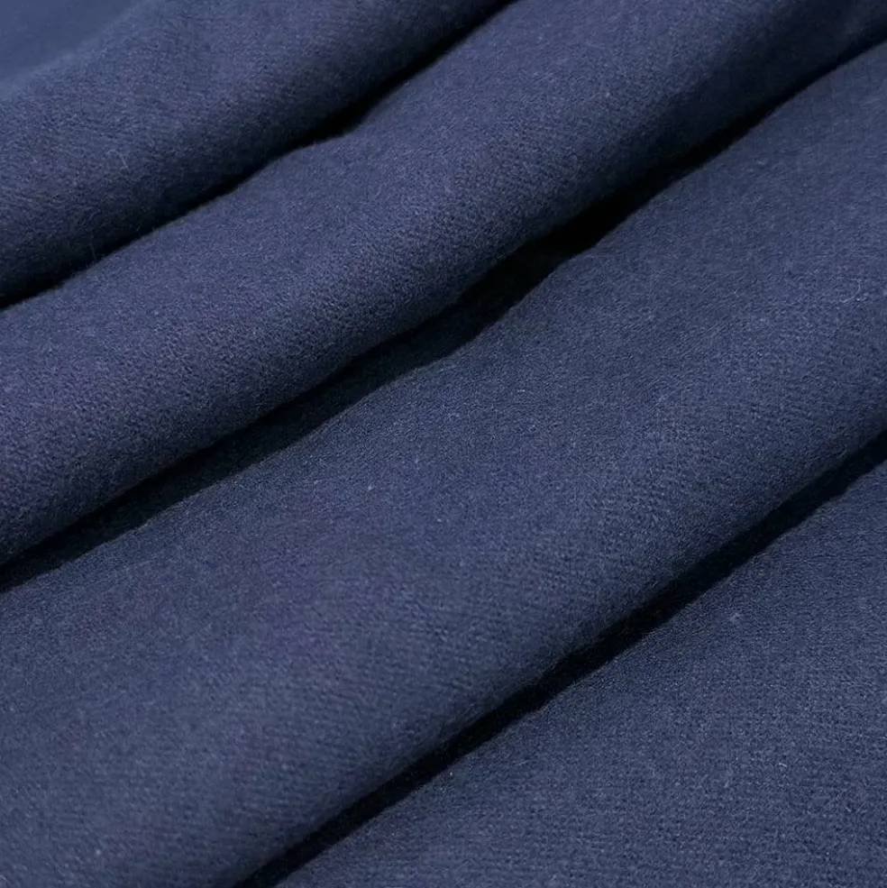 Feldman Navy Solid Cotton Flannel