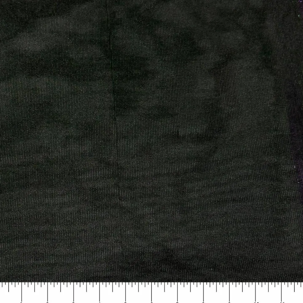 Feldman Purple & Green Metallic Knit Fabric