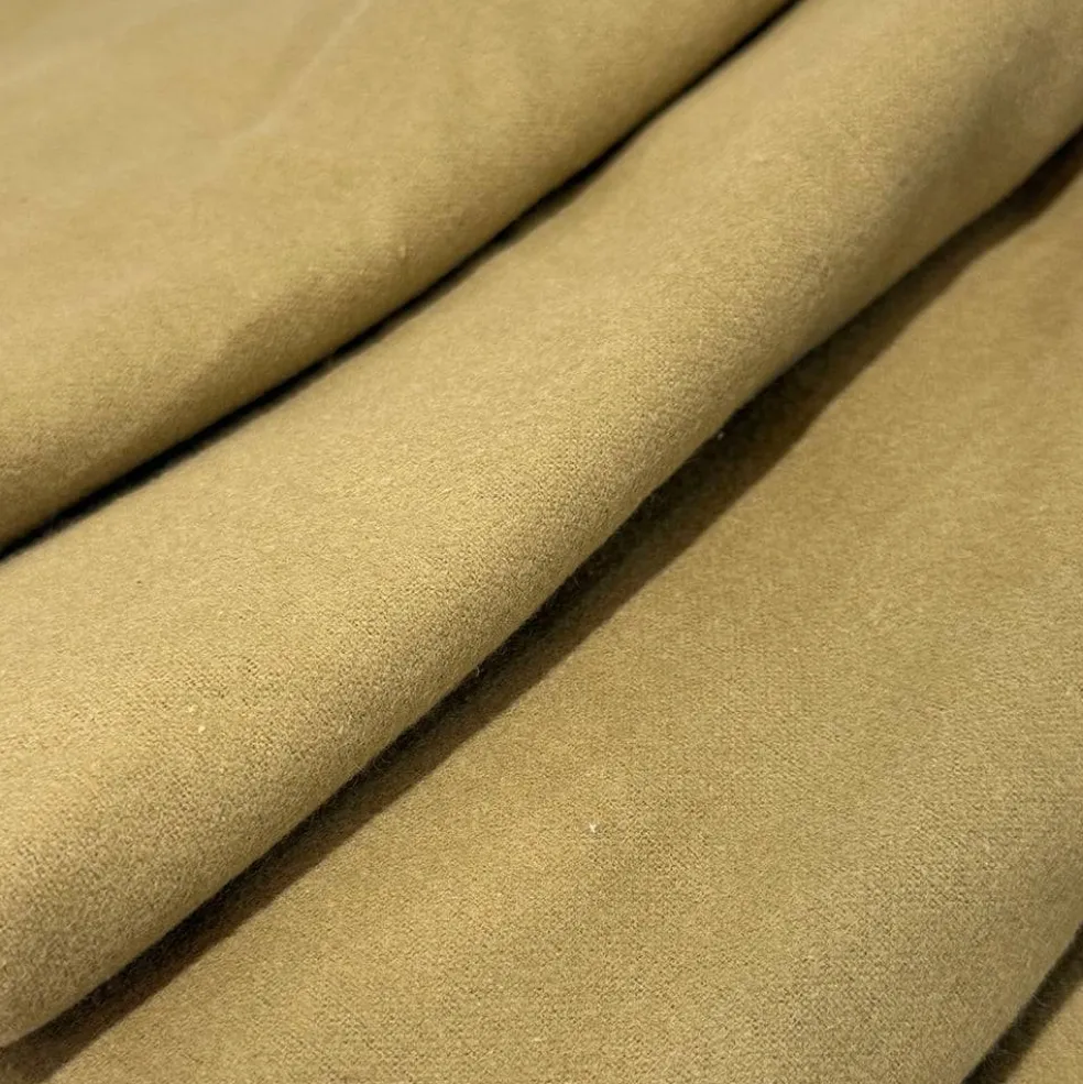 Feldman Solid Yarn-Dyed Cotton Flannel Fabric