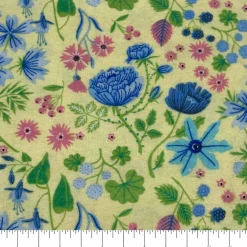 Feldman Yellow Flowers Cotton Flannel