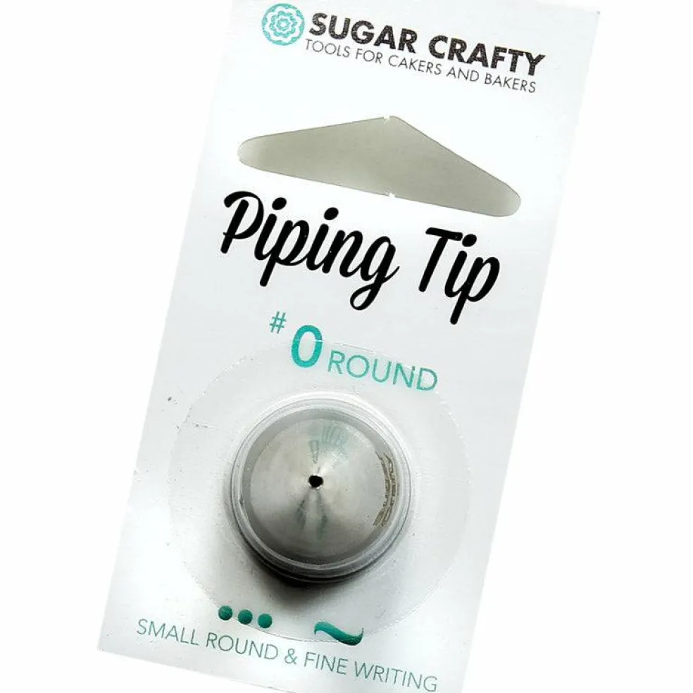 Fine Writing Piping Tip, Dots & Detail #0 - Sugar Crafty Decorating Tube