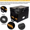 Fireproof Document File Box with Lock | Water resistant Organizer | Portable Collapsible Storage Cabinet