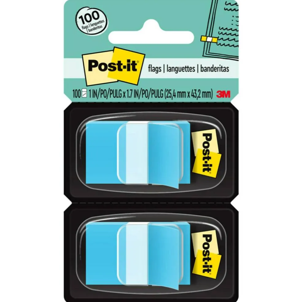 Flags - Blue, 50/Dispenser, 2 Dispenser/Pack