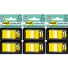 Flags - Yellow, 50/Dispenser, 2 Dispenser/Pack, 3 Packs