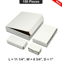 Flat Mailer Box 11 1/4x8 3/4x1 Inch Durable Corrugated Cardboard Box