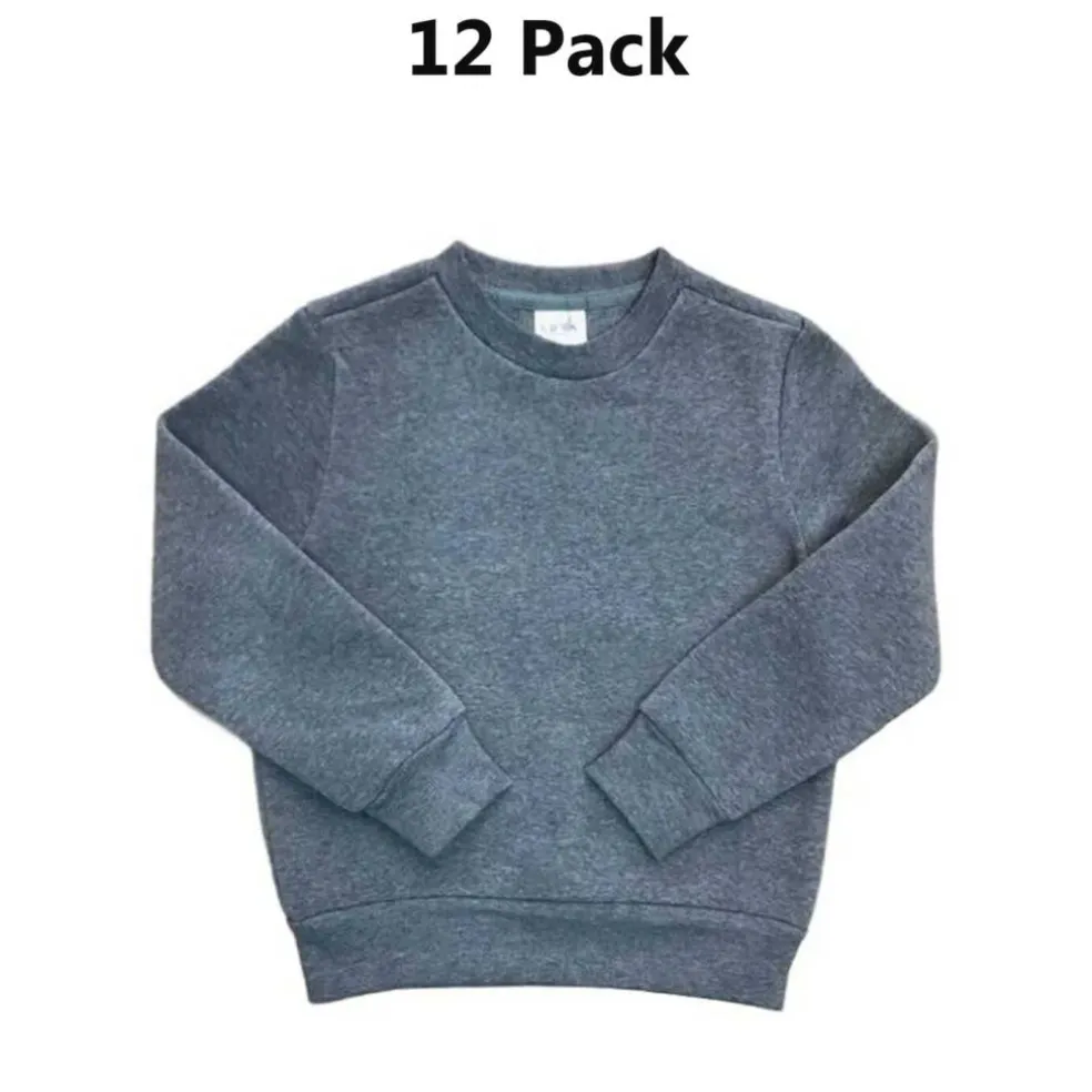 Fleece Unisex Crewneck Cozy & Warm School Pullover Sweatshirt