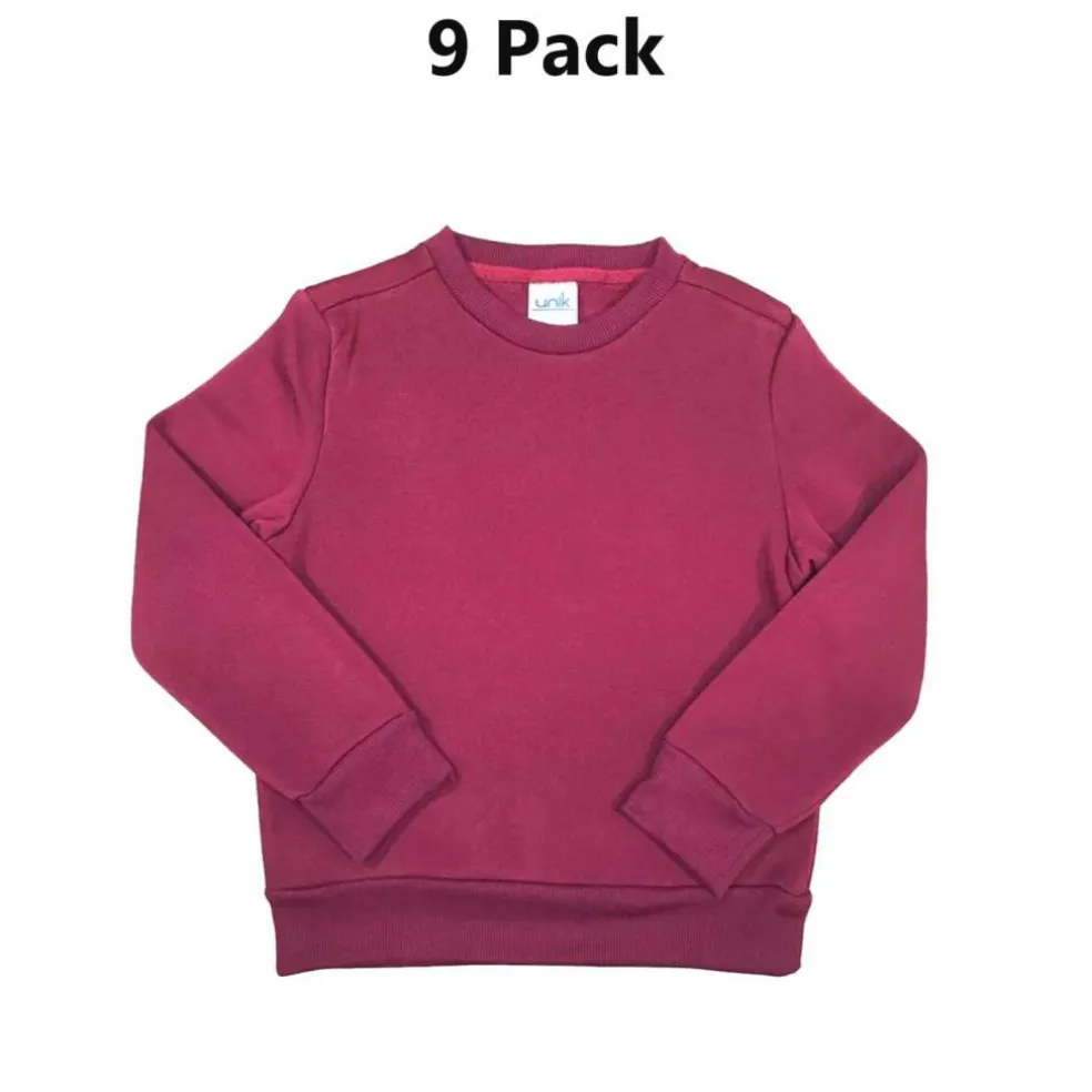 Fleece Unisex Crewneck Cozy & Warm School Pullover Sweatshirt