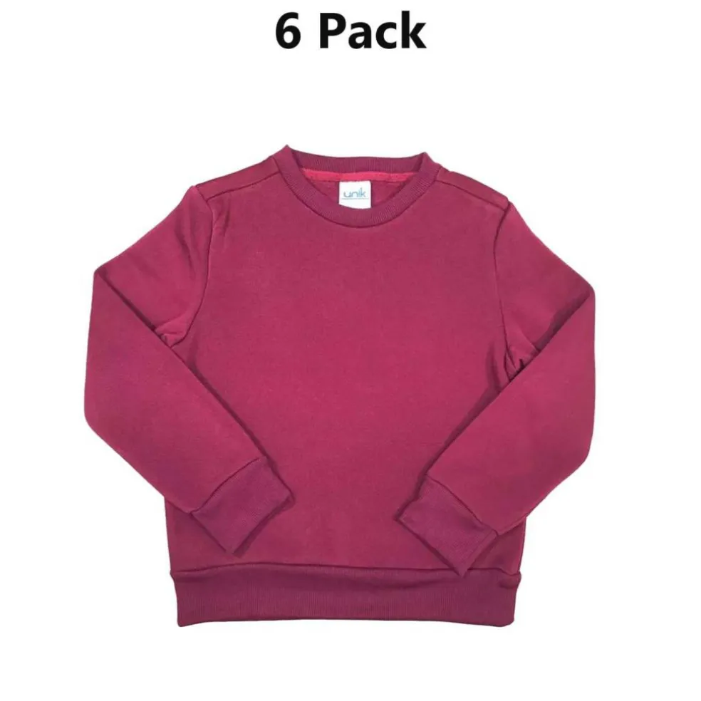 Fleece Unisex Crewneck Cozy & Warm School Pullover Sweatshirt