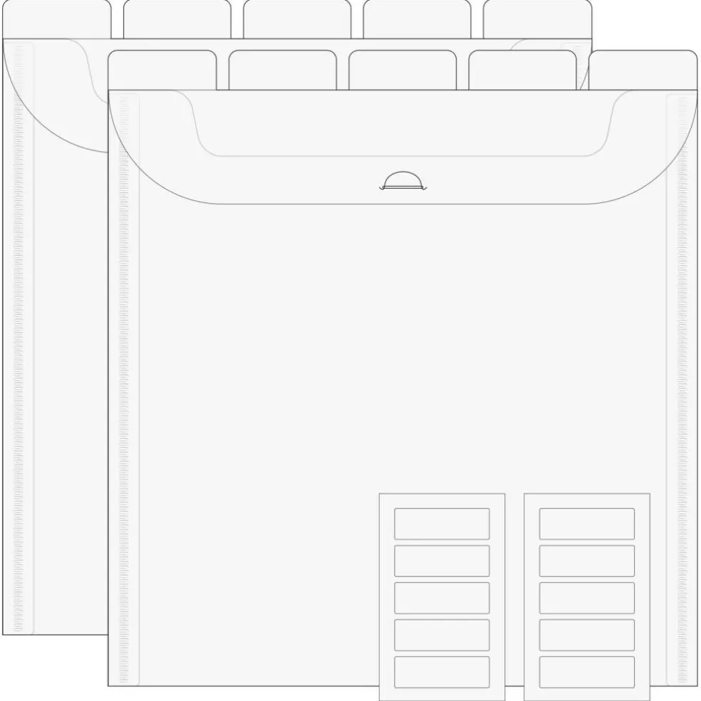 Flip Flap Pocket 10 pk 12"x12" by TOO: The Organized Option