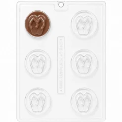 Flip Flop Summer Cookie Mold – 6 Cavity Dipped Oreo Cookie & Chocolate Mold