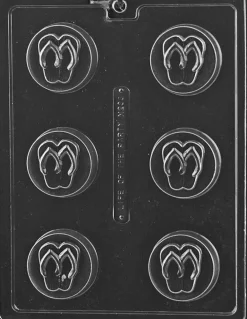 Flip Flop Summer Cookie Mold – 6 Cavity Dipped Oreo Cookie & Chocolate Mold