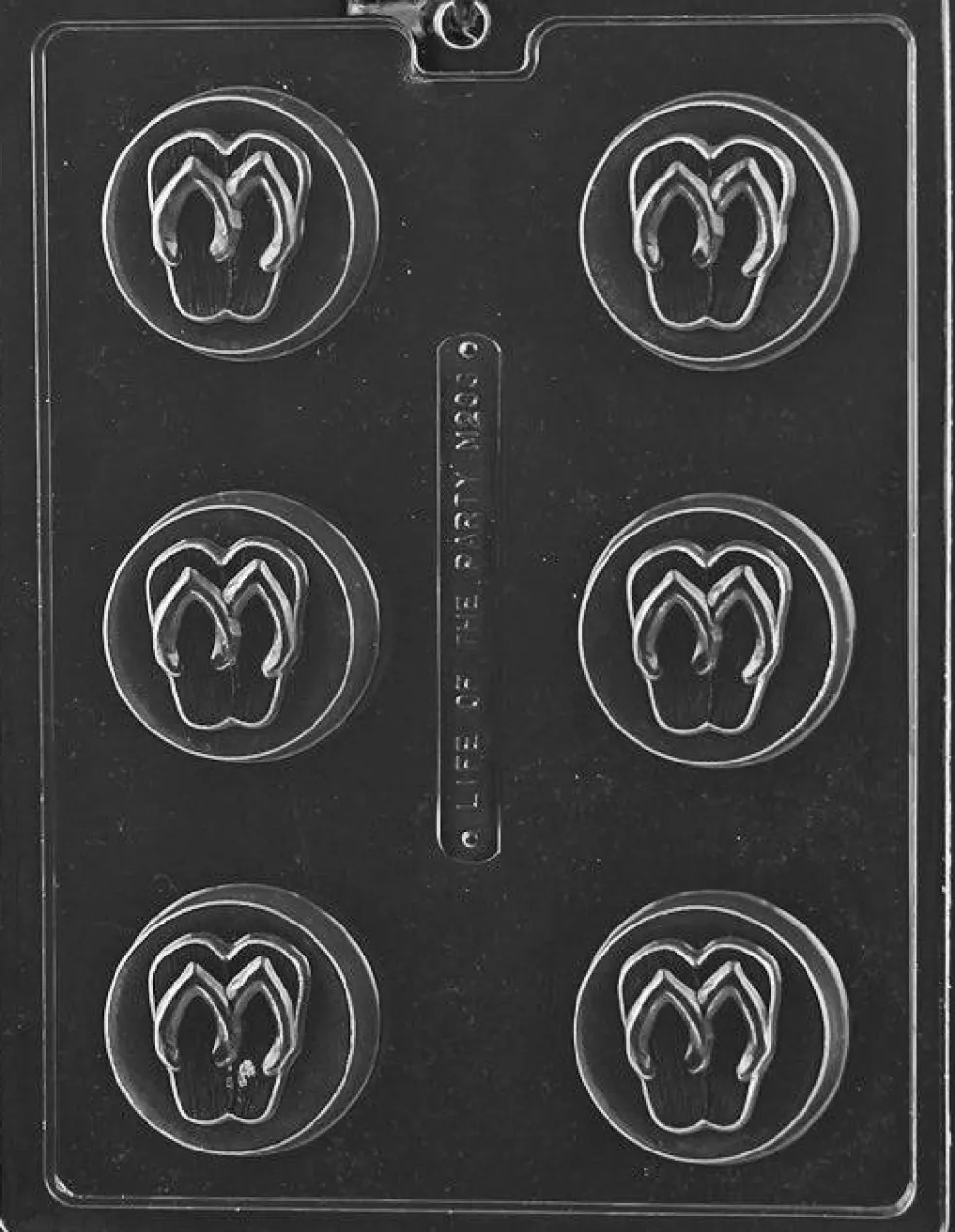 Flip Flop Summer Cookie Mold – 6 Cavity Dipped Oreo Cookie & Chocolate Mold