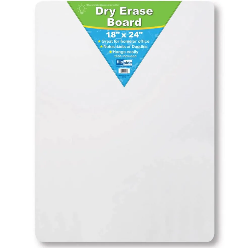 Flipside Dry Erase Board 18" x 24", Pack of 3