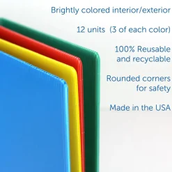 Flipside Products Plastic Study Carrels, 12