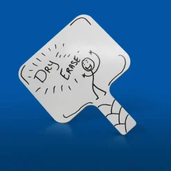 Flipside Products Rectangular Dry Erase Answer Paddles, Auction, Handheld Whiteboard, Handle Response Board, Classroom Dry Erase