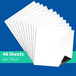 Flipside Products Repositionable Dry Erase Sticky Notes with Marker & Eraser, White