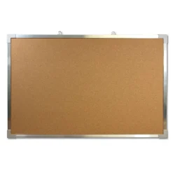 Flipside Products Wood Framed Cork Bulletin Board, Natural Wood Framed, Message and Vision Board, Memo Pin, Hanging Wall Mounted