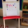 Flipside Products 48" x 24" Double-Sided Adjustable Paper Roll Standing Easel, Dry Erase/Chalkboard, Whiteboard Easel, Drawing