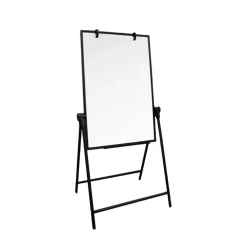 Flipside Products 24" x 36" Double-sided Magnetic Dry Erase Swivel Adjustable Easel, Liftable, Whiteboard, Marquee, Store Sign, Sale Display, Flipchart Hooks, Marker Tray, Black Frame