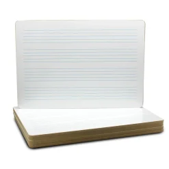 Flipside Products 11" x 16" Music Staff Dry Erase Board, Musical Notes, Musicians, Kids and Home Teaching
