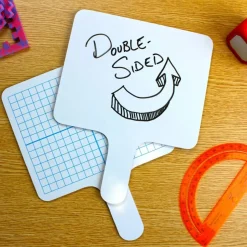 Flipside Products 7.75" x 10" Rectangular Graph Dry Erase Answer Paddles, Double-Sided, Classroom Dry Erase, Math Practice