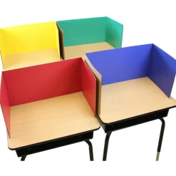 Flipside Products 12”x 48” Study Carrels, Privacy Boards, Student Privacy and Focus Booth for The Classroom, Desk Divider Cubby for Tests