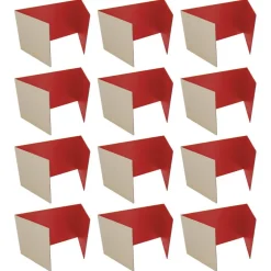 Flipside Products 12”x 48” Study Carrels, Privacy Boards, Student Privacy and Focus Booth for The Classroom, Desk Divider Cubby for Tests