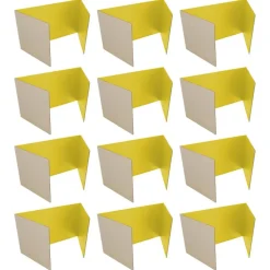 Flipside Products 12”x 48” Study Carrels, Privacy Boards, Student Privacy and Focus Booth for The Classroom, Desk Divider Cubby for Tests